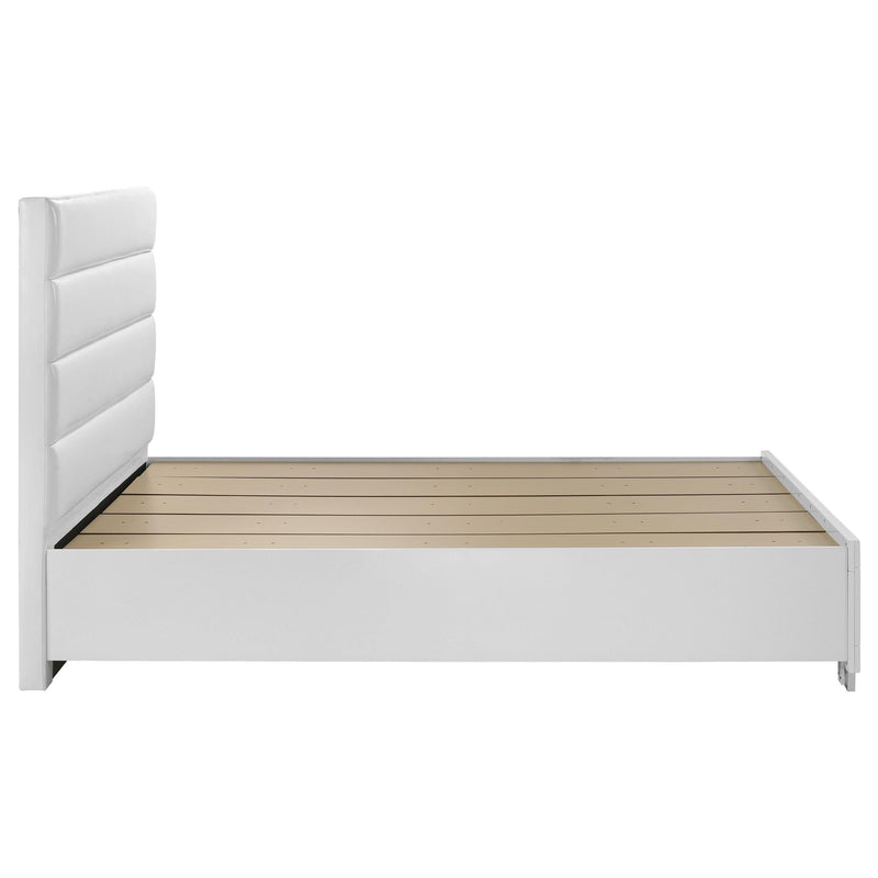 Felicity Eastern King Storage Bed White High Gloss - 203510KE