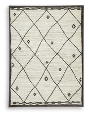 Fenriston Cream/Black Large Rug - R408301