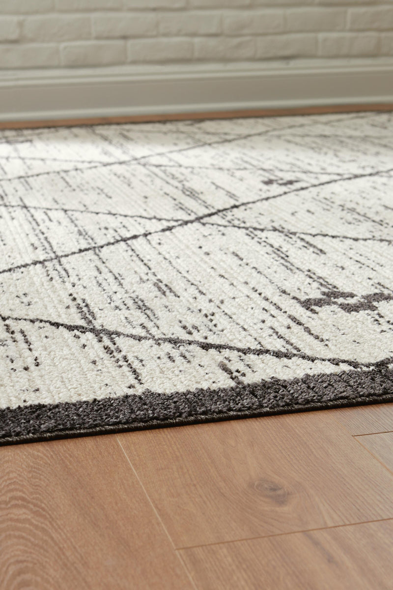 Fenriston Cream/Black Large Rug - R408301