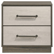 Fenwick 2-drawer Nightstand Bedside Table Grey Oak - 224982
