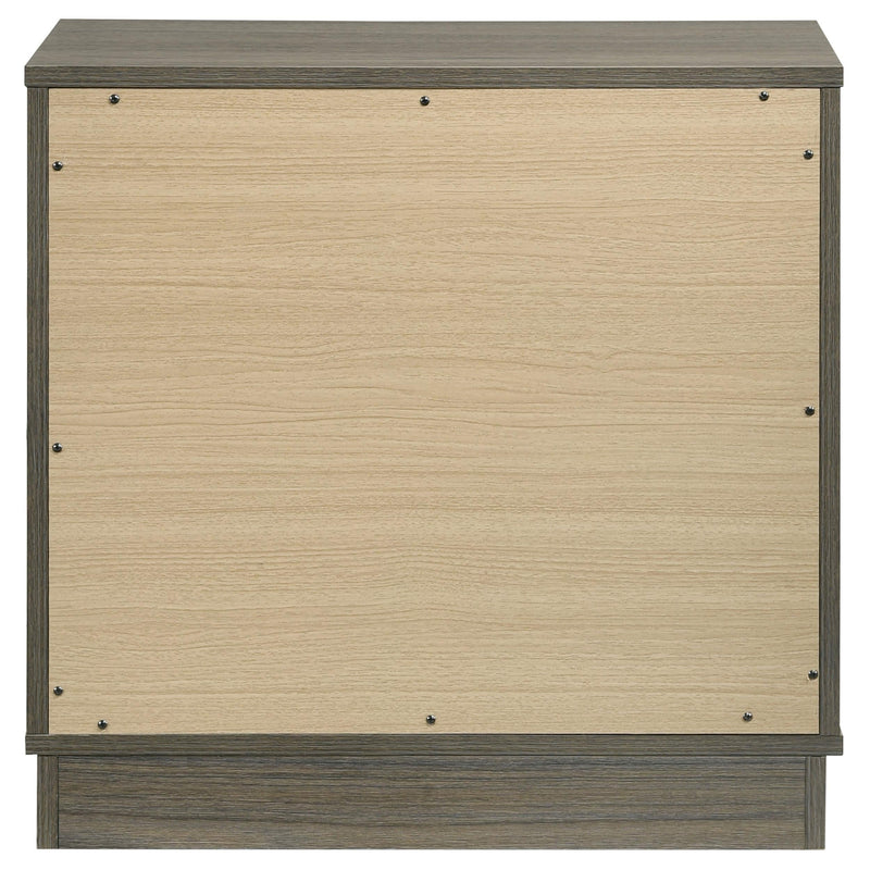 Fenwick 2-drawer Nightstand Bedside Table Grey Oak - 224982
