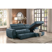 Ferriday Blue Storage Sleeper Sectional - DMV FurnitureSleeper Sectional