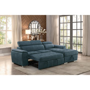Ferriday Blue Storage Sleeper Sectional - DMV FurnitureSleeper Sectional