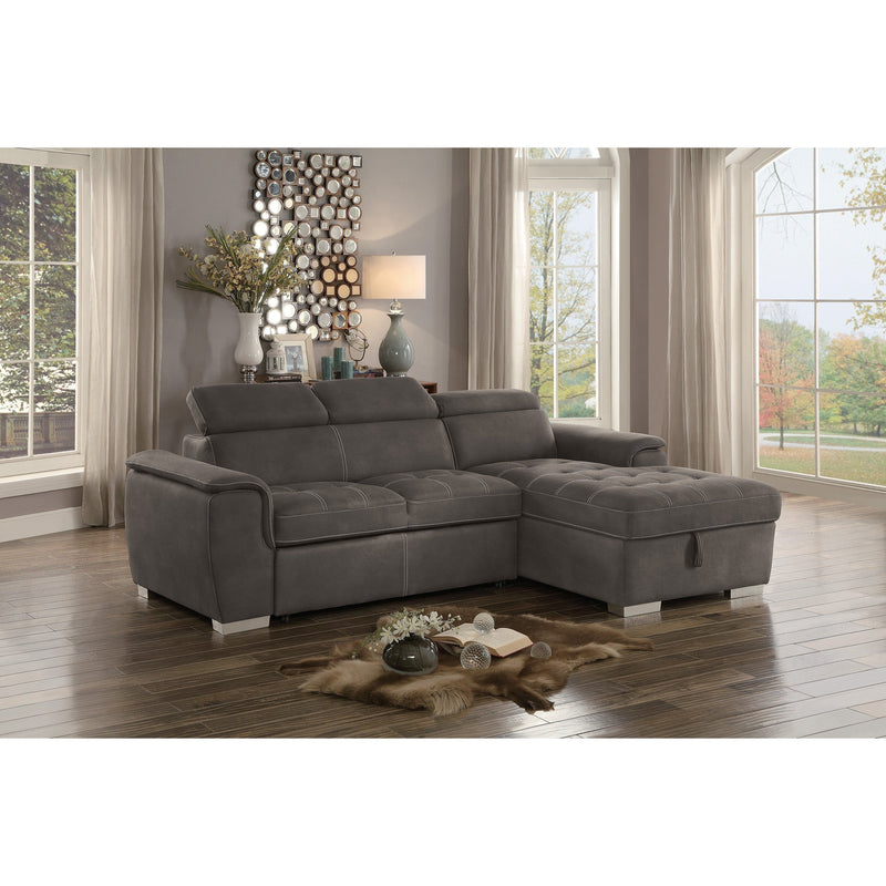 Ferriday Taupe Storage Sleeper Sectional - DMV FurnitureSleeper Sectional