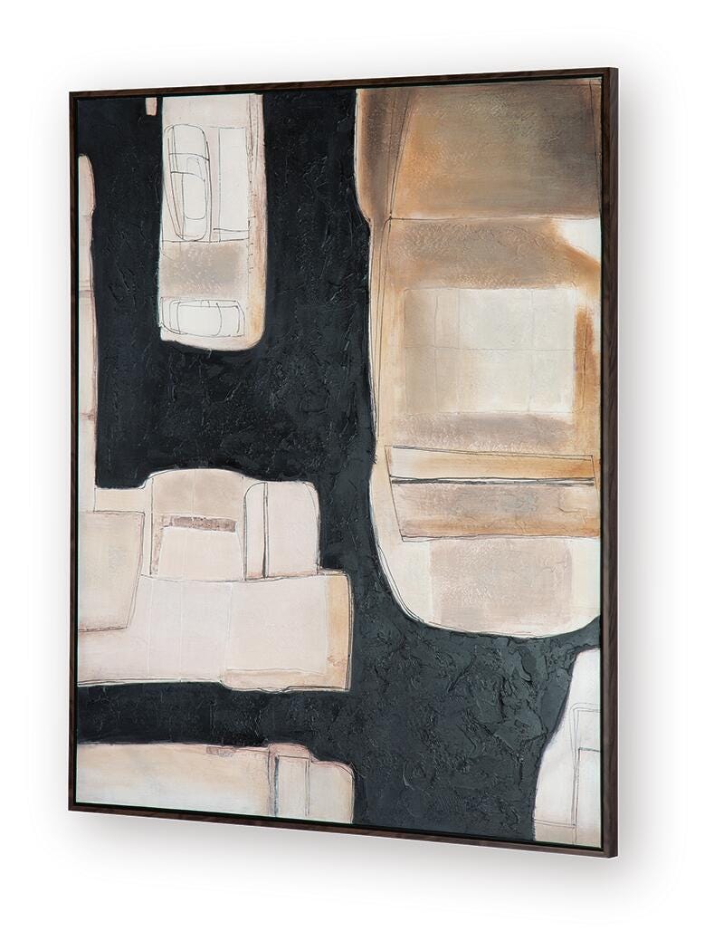 Feyville Black/Brown/Cream Wall Art - A8000515
