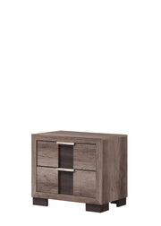 Crown Mark Furniture Rangley 2 Drawer Nightstand in Brown image