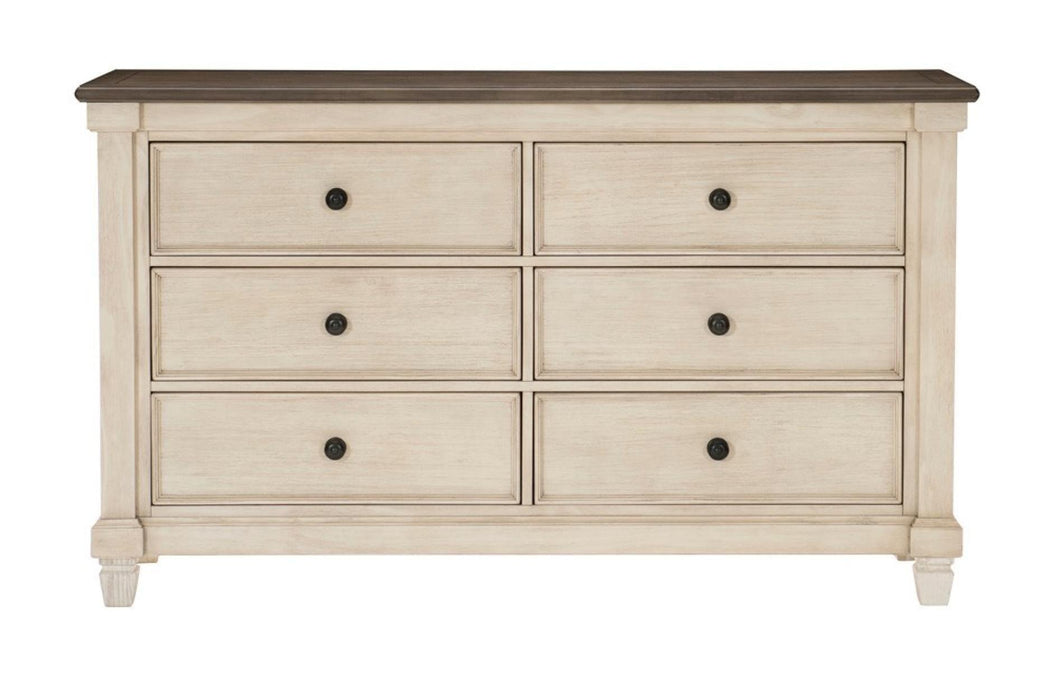 Weaver 6 Piece Eastern King Bedroom Set In Antique White 1626K-1Ek-6Set | Homelegance