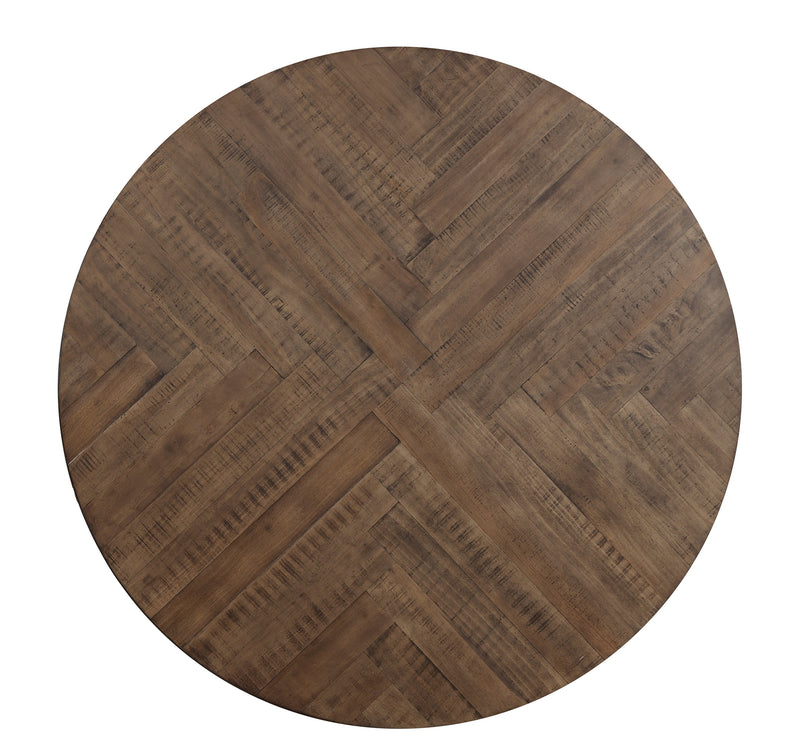 Fideo Brown/Gray Round Dining Set - DMV FurnitureDining Room Set