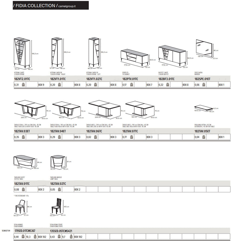 Fidia Dining room SET - p13567