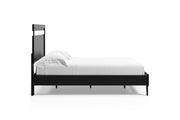 Finch Black/Brown Queen Panel Platform Bed - DMV FurnitureQueen Bed