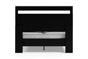 Finch Black/Brown Queen Panel Platform Bed - DMV FurnitureQueen Bed