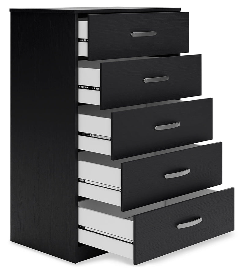 Finch Black Platform Bedroom Set from Ashley - DMV Furniture