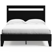 Finch Black Platform Bedroom Set from Ashley - DMV Furniture