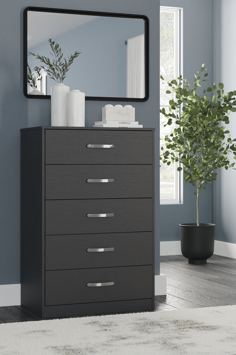 Finch Black Platform Bedroom Set from Ashley - DMV Furniture