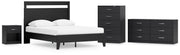 Finch Black Platform Bedroom Set from Ashley - DMV Furniture