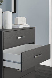 Finch Black Platform Bedroom Set from Ashley - DMV Furniture