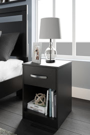 Finch Black Platform Bedroom Set from Ashley - DMV Furniture