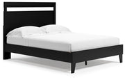 Finch Black Platform Bedroom Set from Ashley - DMV Furniture