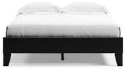 Finch Queen Platform Bed with Dresser in Black from Ashley - DMV Furniture