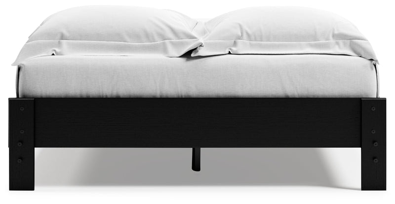 Finch Queen Platform Bed with Dresser in Black from Ashley - DMV Furniture