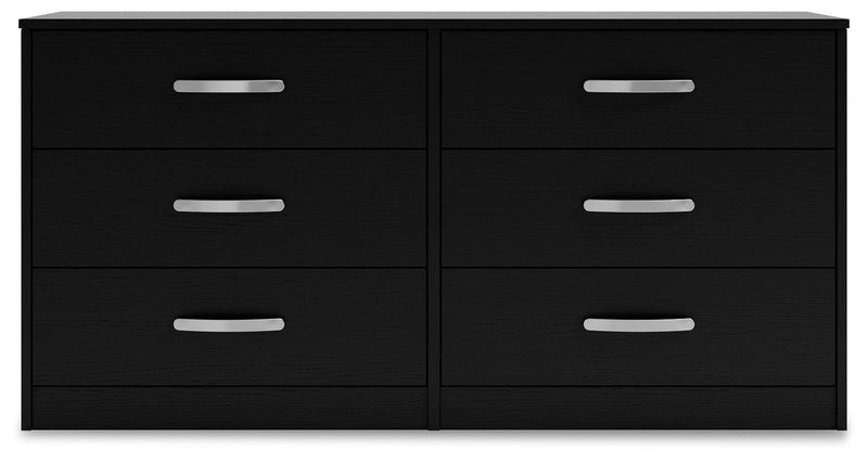 Finch Queen Platform Bed with Dresser in Black from Ashley - DMV Furniture