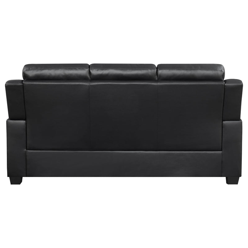 Finley 2-piece Upholstered Padded Arm Tufted Sofa Set Black - 506551-S2