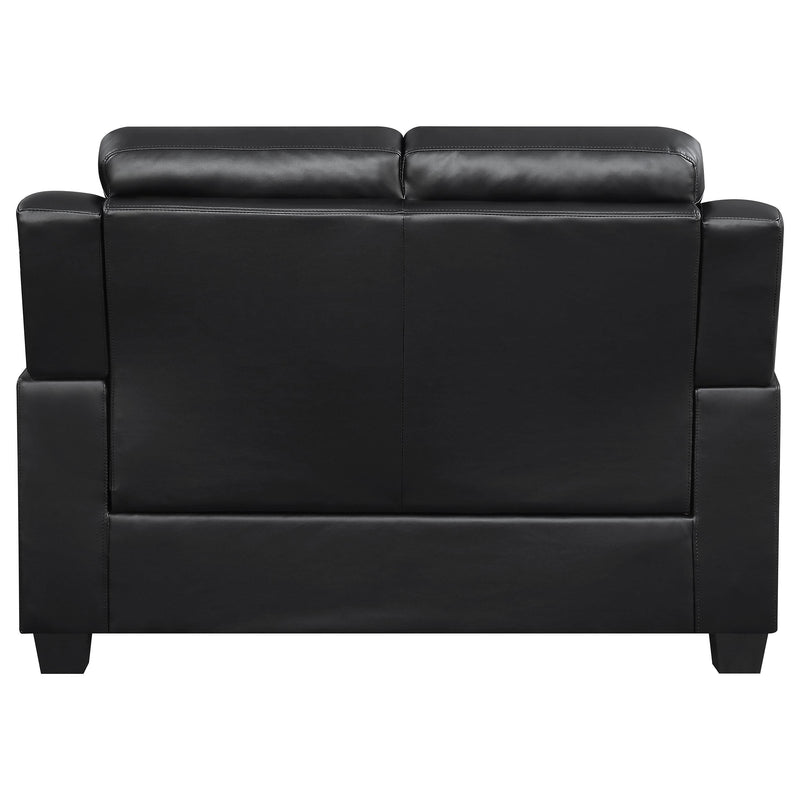 Finley 2-piece Upholstered Padded Arm Tufted Sofa Set Black - 506551-S2