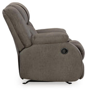First Base Gunmetal Reclining Loveseat and Recliner - 68804U4