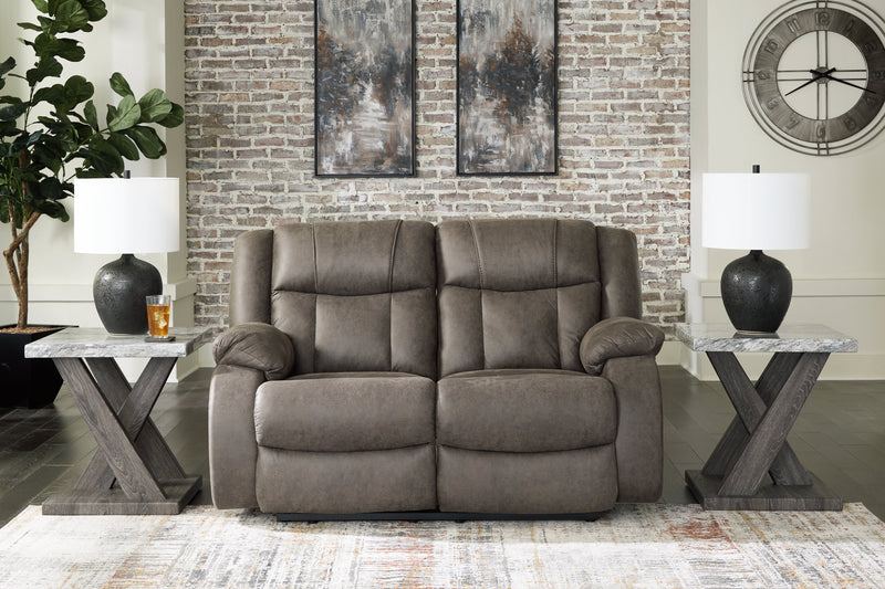 First Base Reclining Loveseat - DMV FurnitureLoveseat