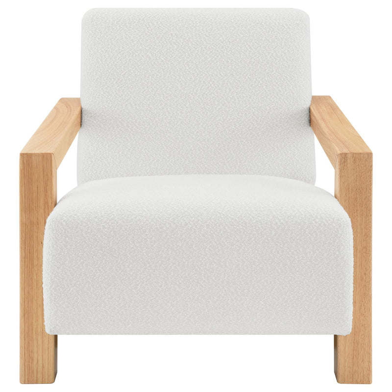 Fitzroy Boucle Upholstered Accent Arm Chair Ivory - 903094