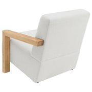 Fitzroy Boucle Upholstered Accent Arm Chair Ivory - 903094