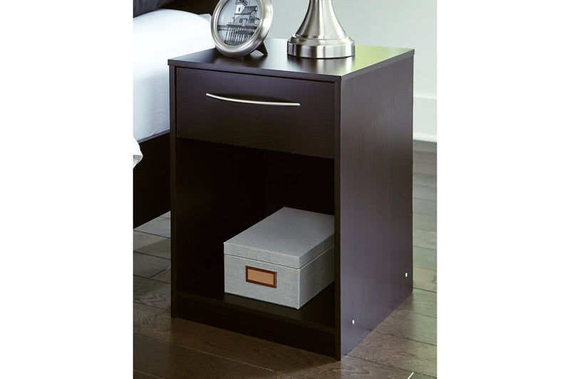 Flannia Black Nightstand - EB3392-191 - DMV Furniture