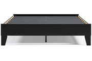 Flannia Black Queen Platform Bed - DMV FurnitureQueen Bed