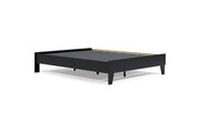 Flannia Black Queen Platform Bed - DMV FurnitureQueen Bed