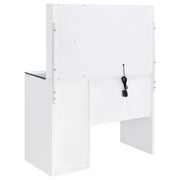 Flora 2-drawer Vanity Set with LED Mirror White High Gloss - 930218