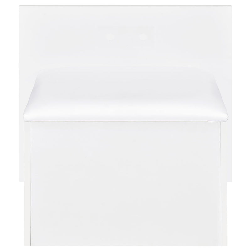 Flora 2-drawer Vanity Set with LED Mirror White High Gloss - 930218
