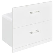 Flora 2-drawer Vanity Set with LED Mirror White High Gloss - 930218