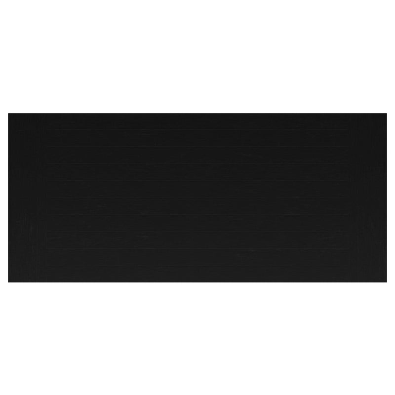 Florence 126-inch Extension Dining Table Distressed Black - 115531