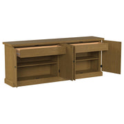 Florence 4-door Dining Sideboard Buffet Cabinet Rustic Honey - 180205