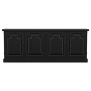 Florence 4-door Dining Sideboard Buffet Distressed Black - 115535