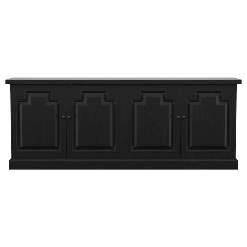 Florence 4-door Dining Sideboard Buffet Distressed Black - 115535