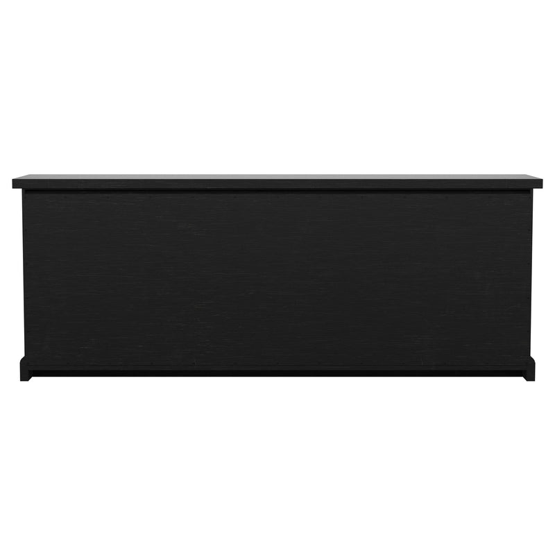 Florence 4-door Dining Sideboard Buffet Distressed Black - 115535
