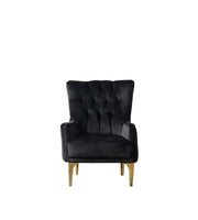 Florence Black Velvet Chair - FLORENCEBLACK-CHAIR