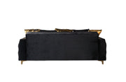 Florence Black Velvet Sofabed 88" - FLORENCEBLACK-S