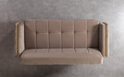 Florence Coffee Velvet Sofa 88" & Loveseat 64" - FLORENCECOF-SL