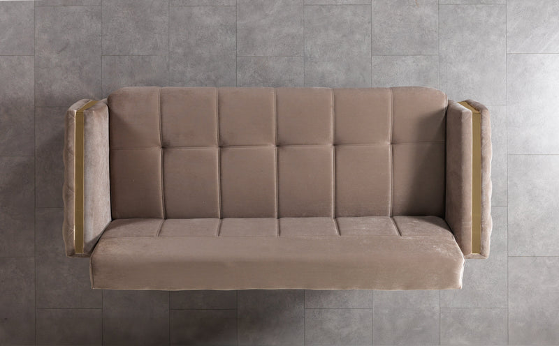 Florence Coffee Velvet Sofa 88" & Loveseat 64" - FLORENCECOF-SL