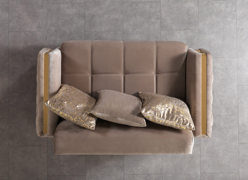 Florence Coffee Velvet Sofa 88" & Loveseat 64" - FLORENCECOF-SL