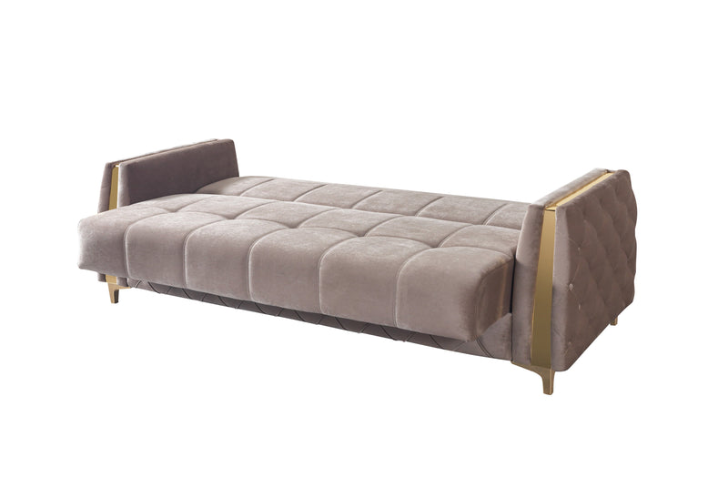 Florence Coffee Velvet Sofa 88" & Loveseat 64" - FLORENCECOF-SL