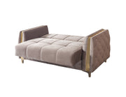 Florence Coffee Velvet Sofa 88" & Loveseat 64" - FLORENCECOF-SL