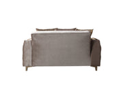 Florence Coffee Velvet Sofa 88" & Loveseat 64" - FLORENCECOF-SL